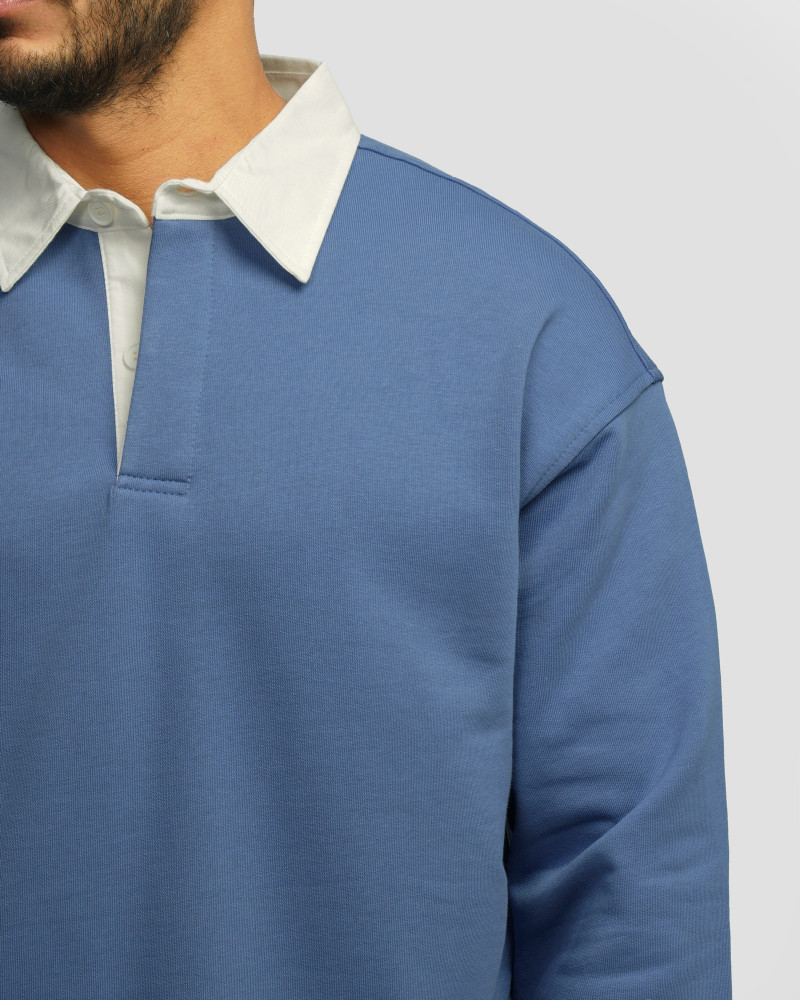 پلیور یقه دار مردانه دورس آبی 24357252