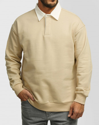 پلیور یقه دار مردانه دورس کرم 24357252