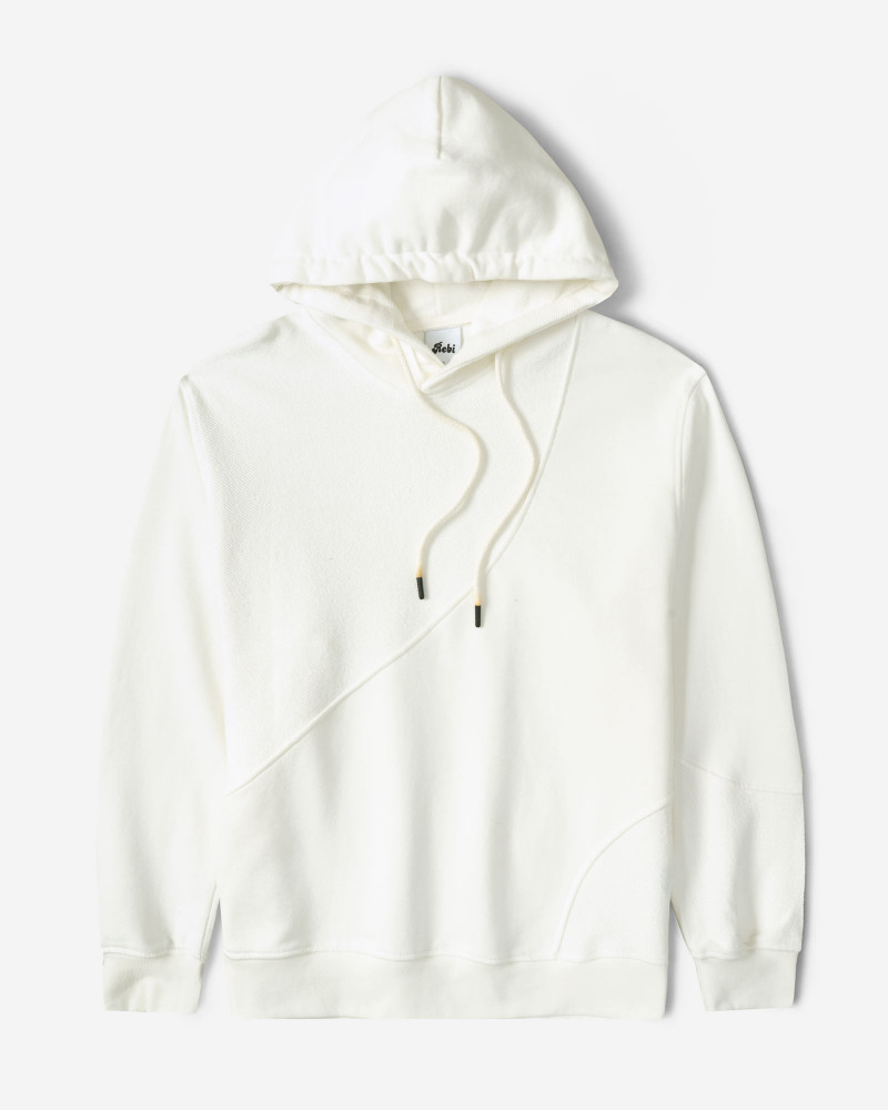 هودی کلاه دار مردانه سفید 24371262