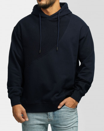 هودی کلاه دار مردانه سرمه ای 24371262