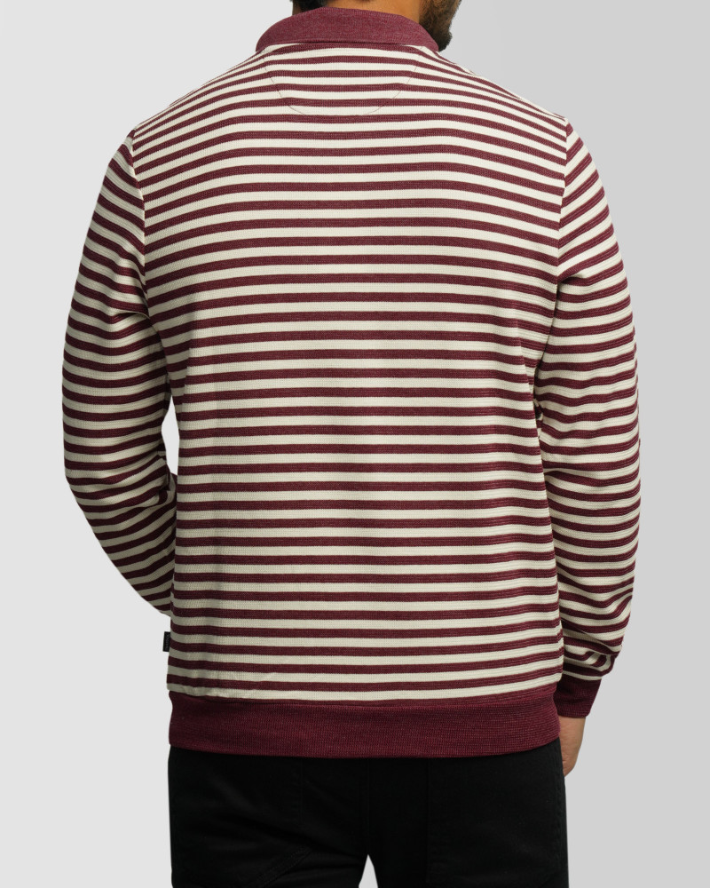 خرید و قیمت پولوشرت آستین بلند مردانه زرشکی 84486117