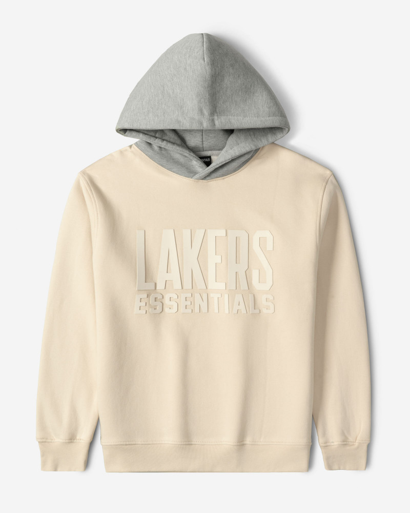 هودی کلاه دار طرح دار مردانه کرم 24371260