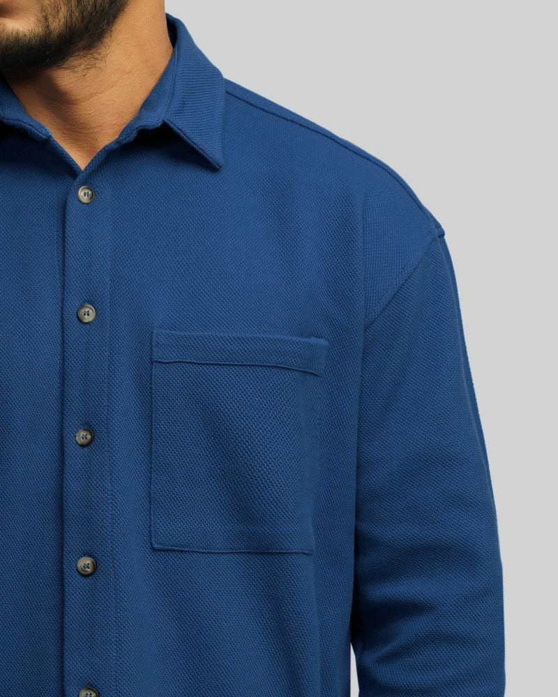 خرید و قیمت پیراهن ضخیم مردانه آبی 24352304