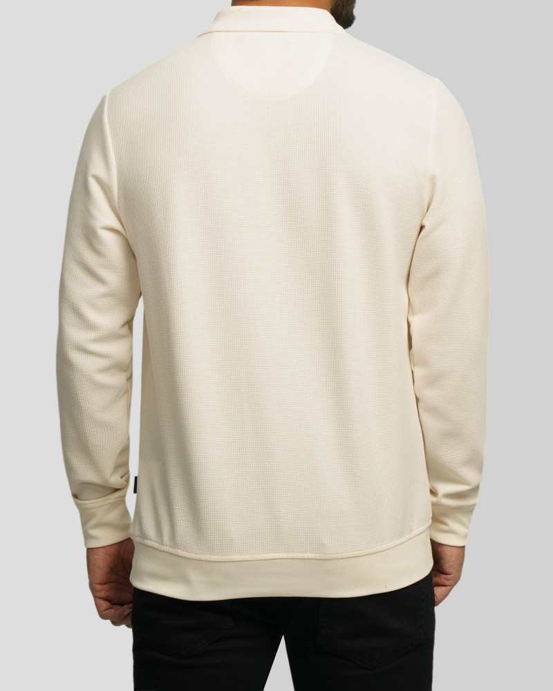 خرید و قیمت پولوشرت آستین بلند مردانه کرم 84486118