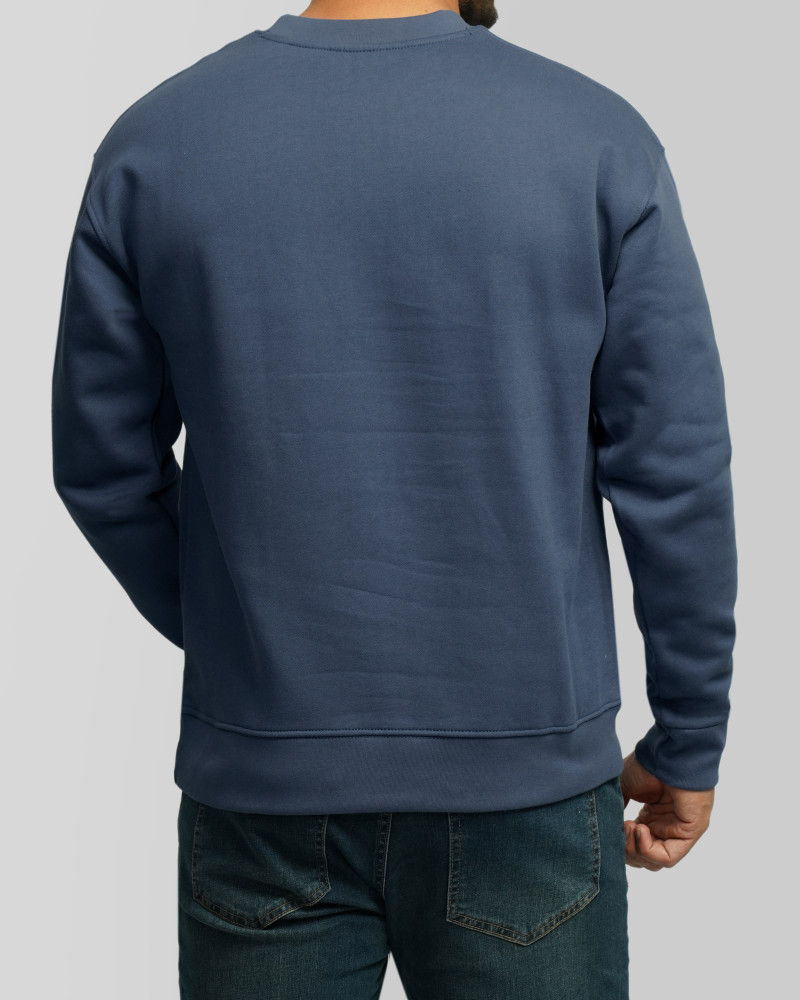 خرید و قیمت پلیور دورس یقه گرد ساده مردانه آبی 24357261