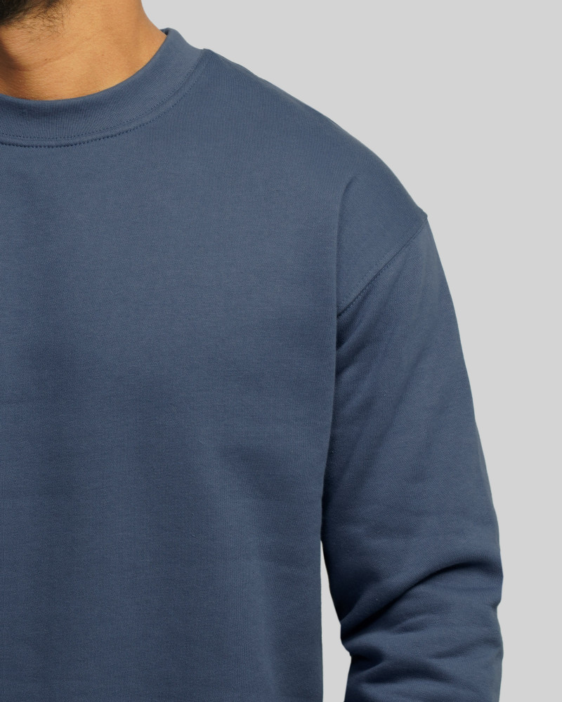 خرید و قیمت پلیور دورس یقه گرد ساده مردانه آبی 24357261