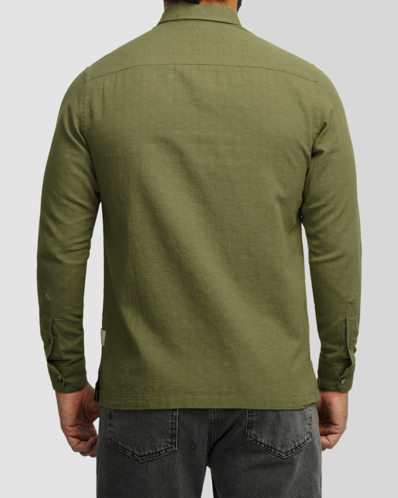 خرید و قیمت پیراهن آستین بلند مردانه سبز 24220518