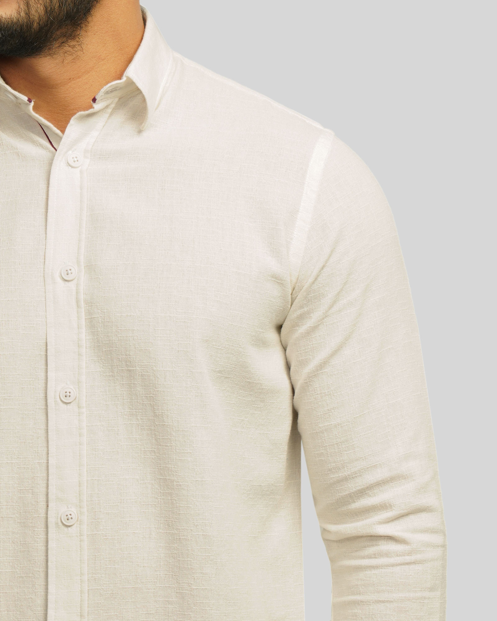 خرید و قیمت پیراهن آستین بلند مردانه شیری 24220518