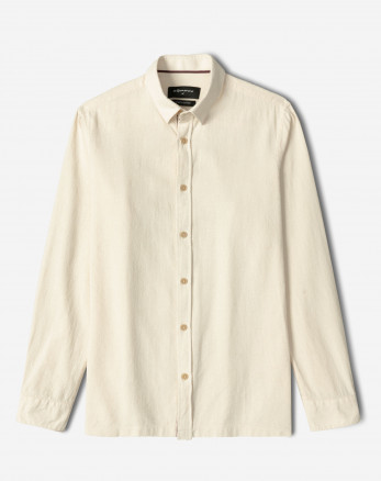 خرید و قیمت پیراهن آستین بلند مردانه کرم 24220518