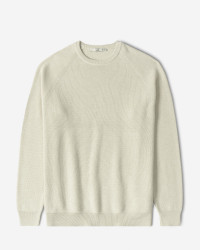 خرید و قیمت پلیور بافت یقه گرد مردانه کرم 24342178