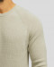 خرید و قیمت پلیور بافت یقه گرد مردانه کرم 24342178