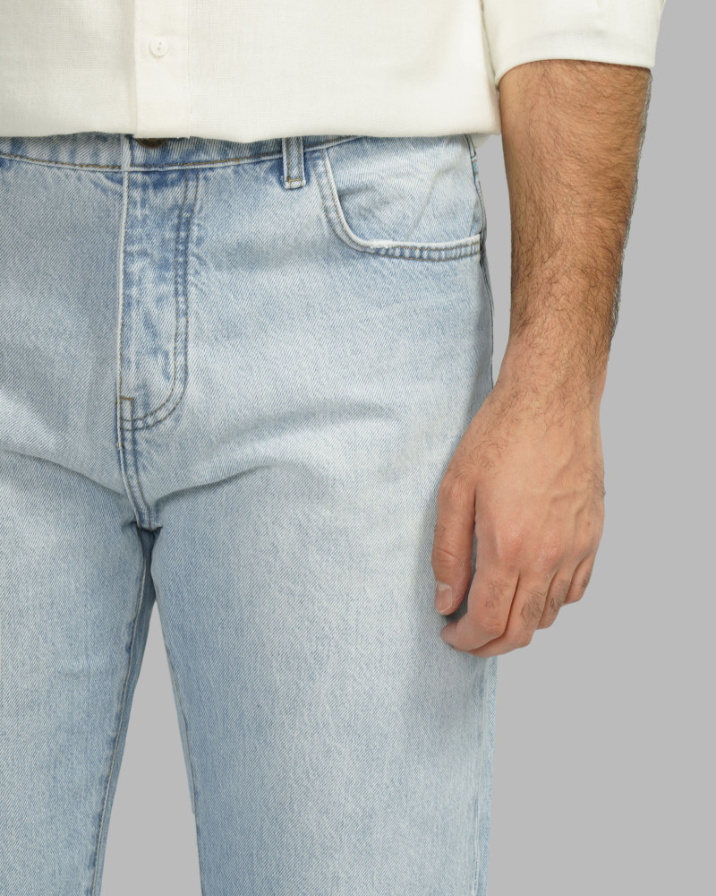 خرید و قیمت شلوار جین استریت استایل (Street Style) ساده مردانه آبی روشن 24224801