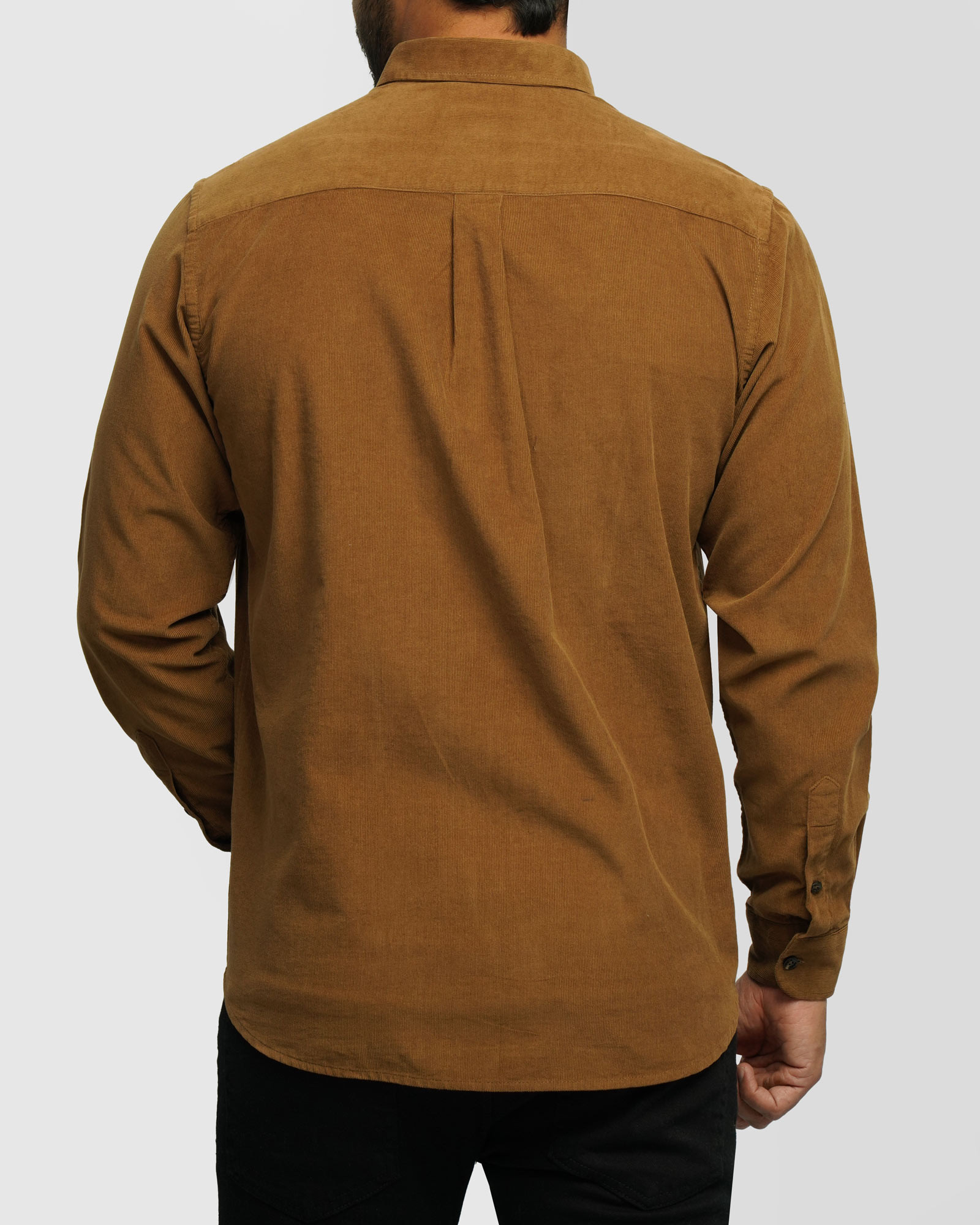 پیراهن نیمه ضخیم کبریتی مردانه قهوه ای 24268165