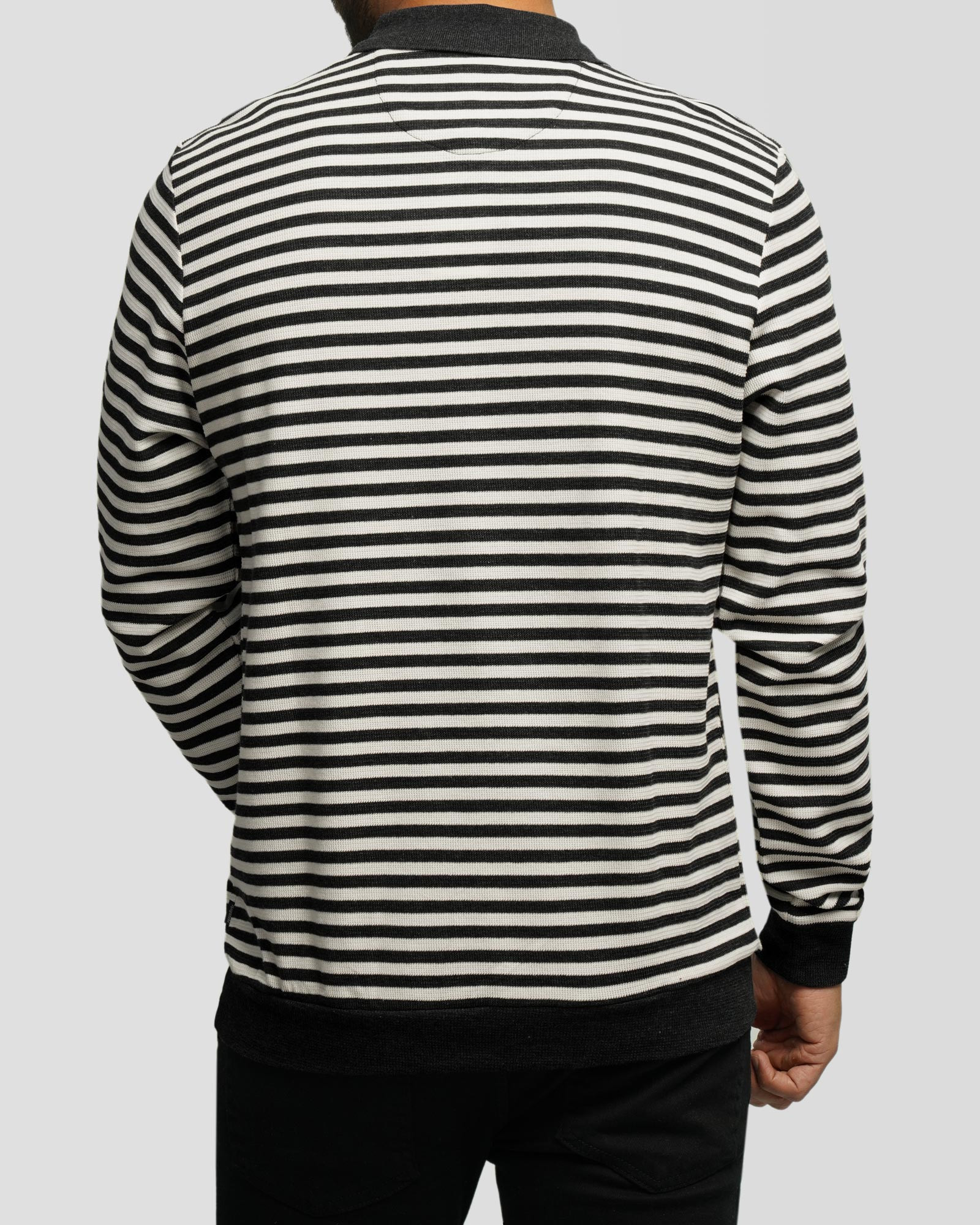 خرید و قیمت پولوشرت آستین بلند مردانه مشکی 84486117