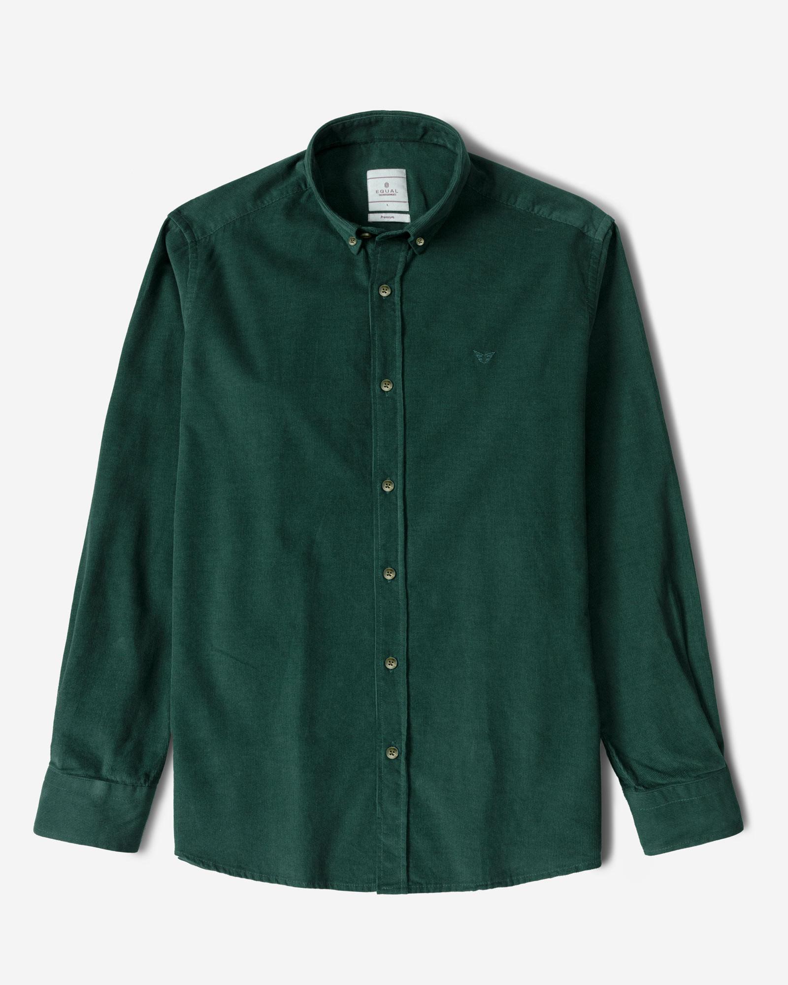 پیراهن نیمه ضخیم کبریتی مردانه سبز یشمی 24268165