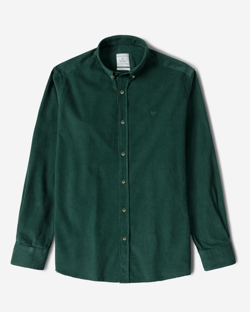 پیراهن نیمه ضخیم کبریتی مردانه سبز یشمی 24268165