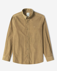 پیراهن نیمه ضخیم کبریتی مردانه قهوه ای روشن 24268165