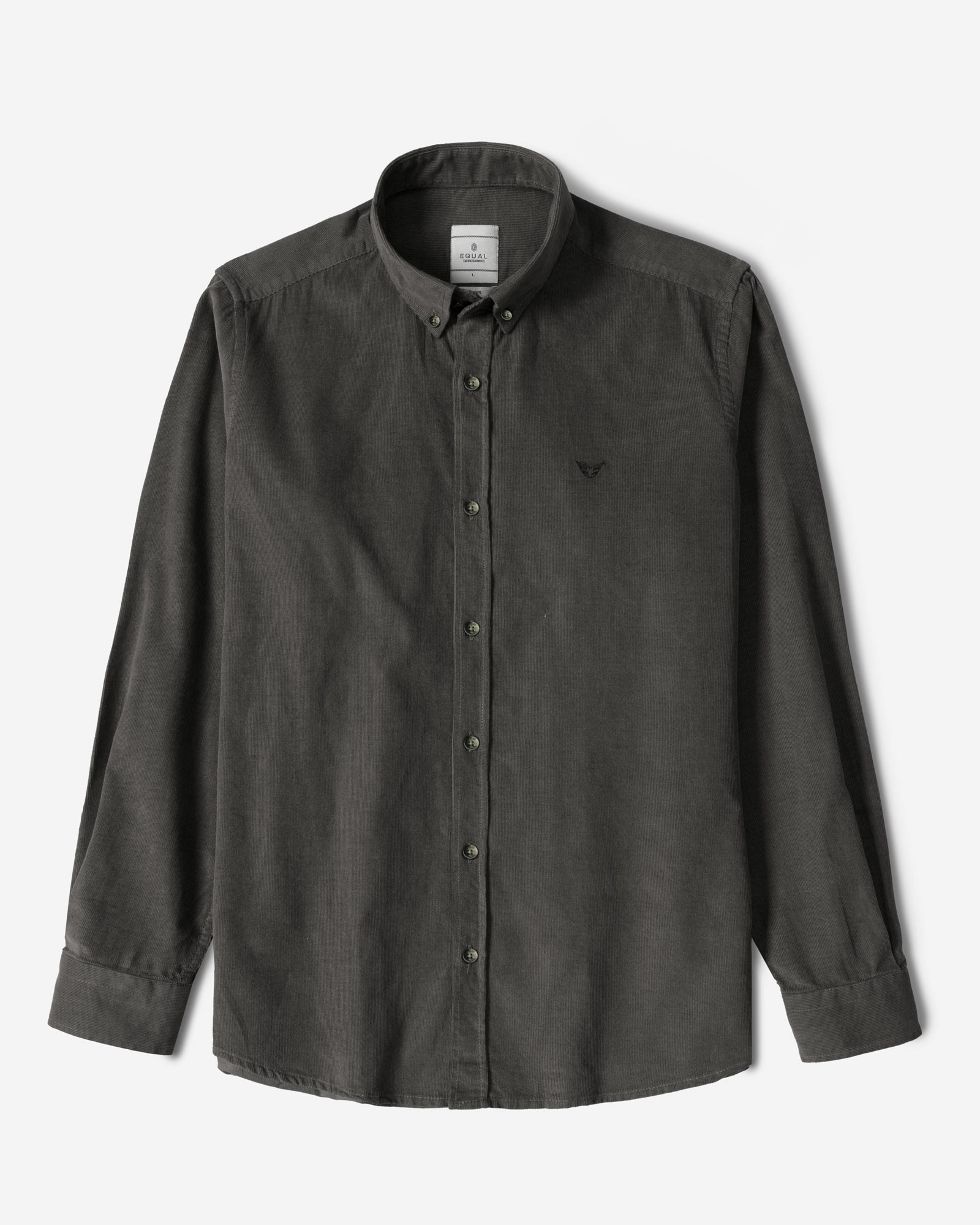 پیراهن نیمه ضخیم کبریتی مردانه طوسی 24268165