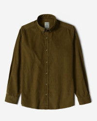 پیراهن نیمه ضخیم کبریتی مردانه سبز سدری 24268165