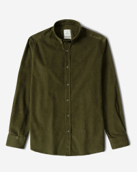 پیراهن نیمه ضخیم کبریتی مردانه سبز زیتونی 24268165