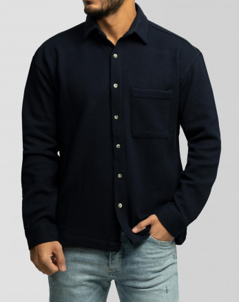 خرید و قیمت پیراهن ضخیم مردانه سرمه ای 24352304