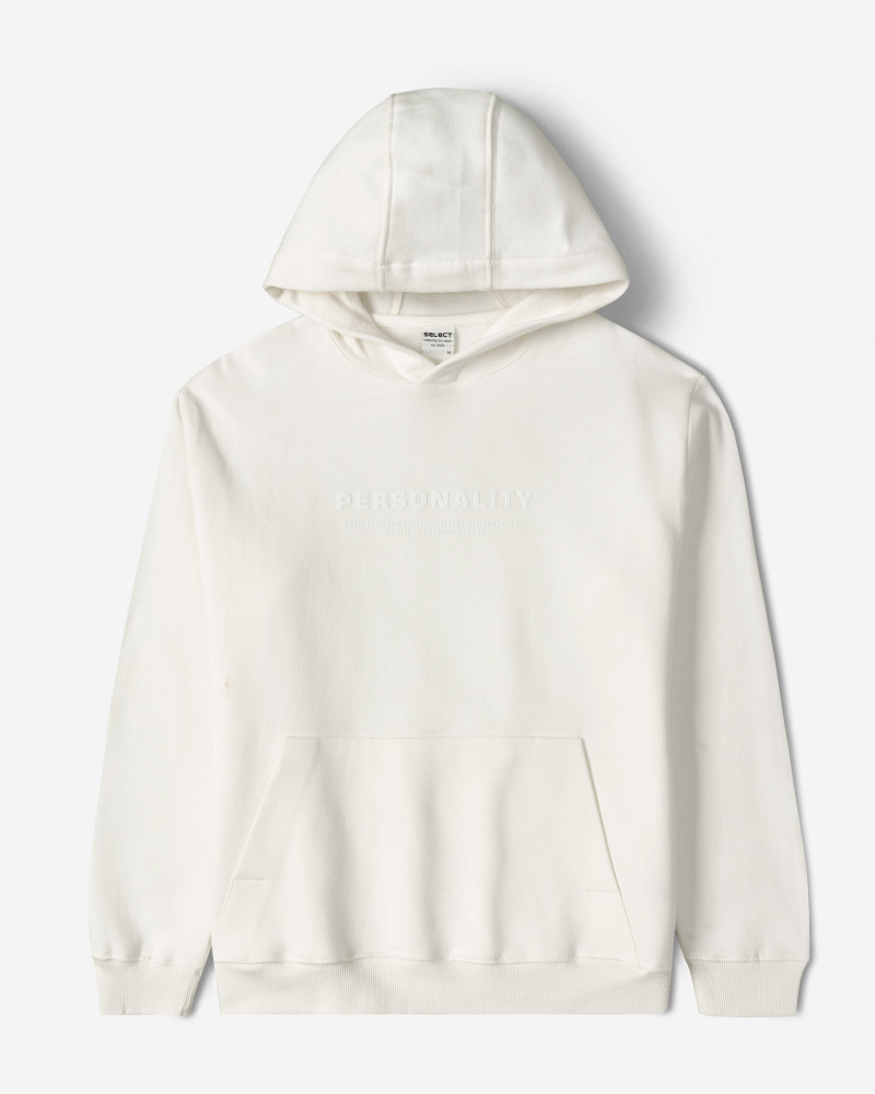 خرید و قیمت هودی کلاه دار طرح دار مردانه سفید 24371281