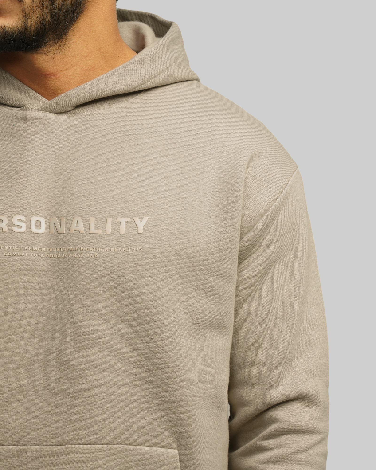 خرید و قیمت هودی کلاه دار طرح دار مردانه سفید کرم 24371281