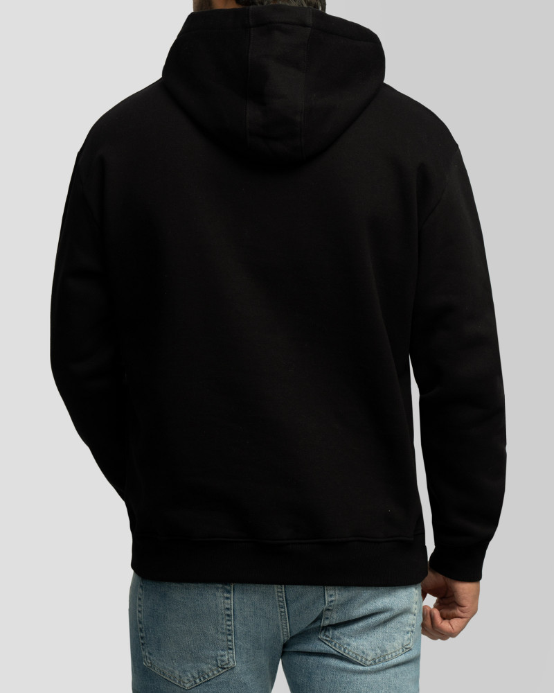 خرید و قیمت هودی کلاه دار طرح دار مردانه مشکی 24371280