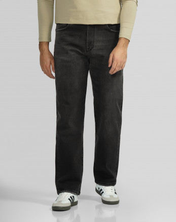 خرید و قیمت شلوار جین استریت فیت (Straight fit) ساده مردانه ذغالی 24424815