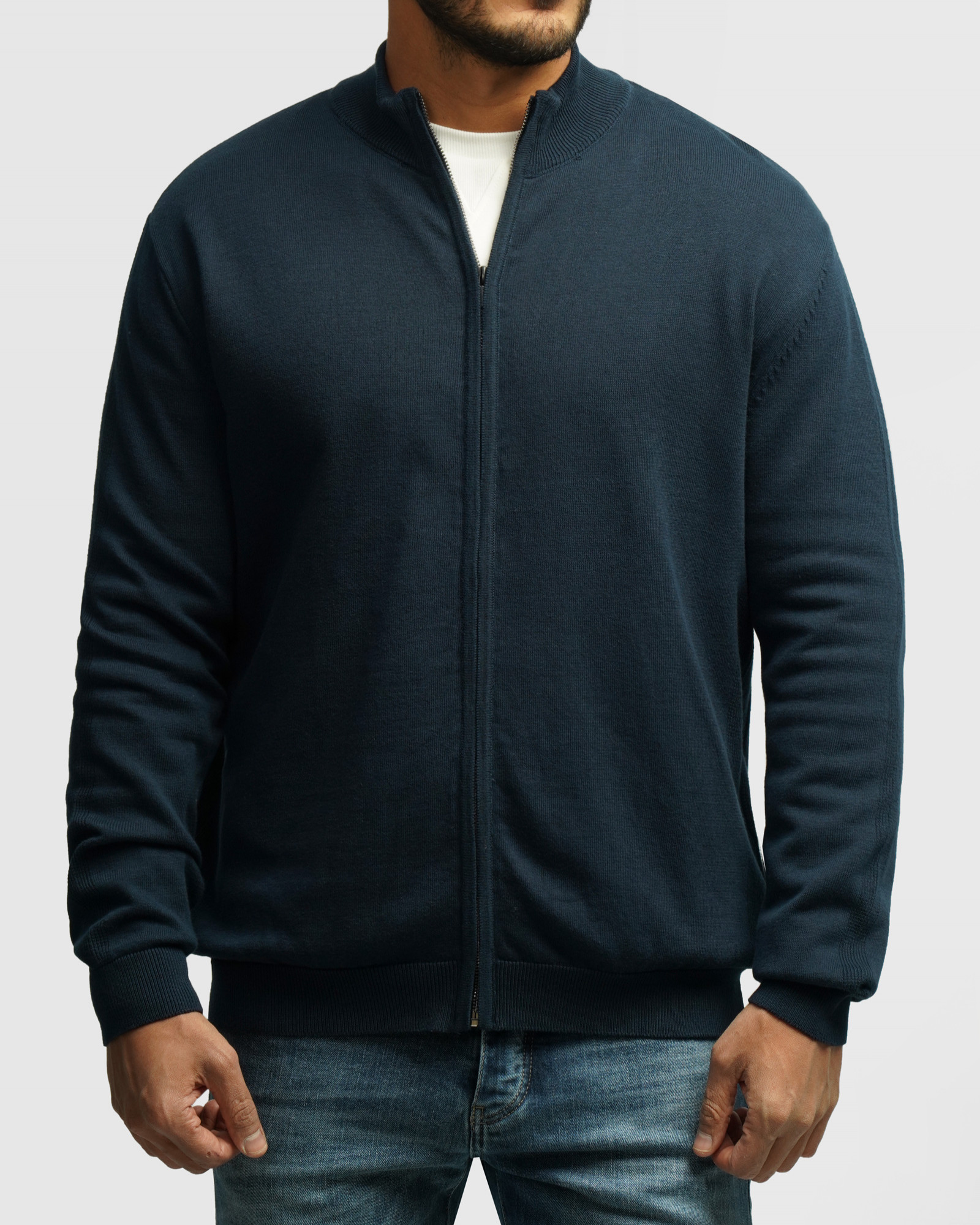 خرید و قیمت سویشرت بافت مردانه سرمه ای 24376125