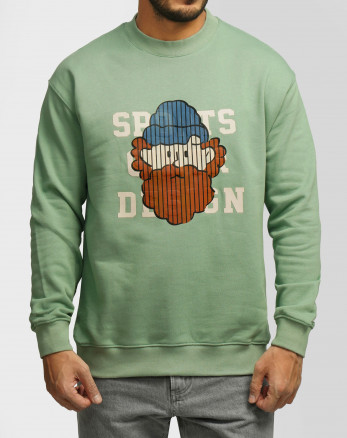 پلیور دورس یقه گرد مردانه سبز 24357256