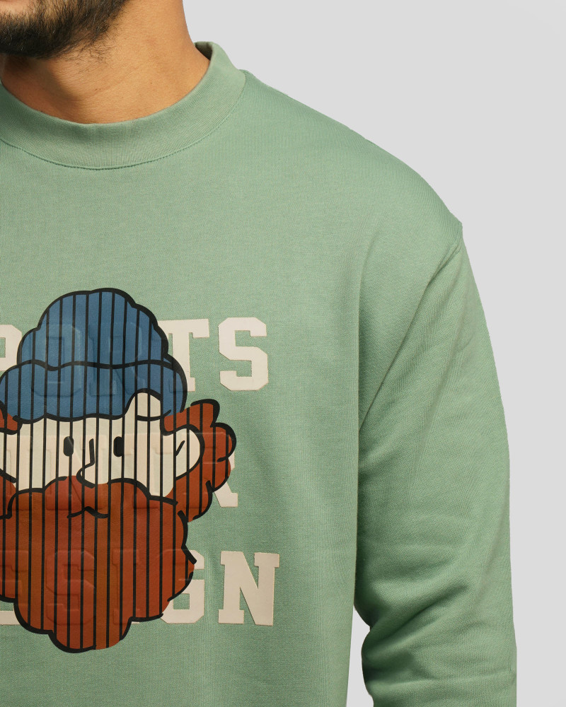 پلیور دورس یقه گرد مردانه سبز 24357256