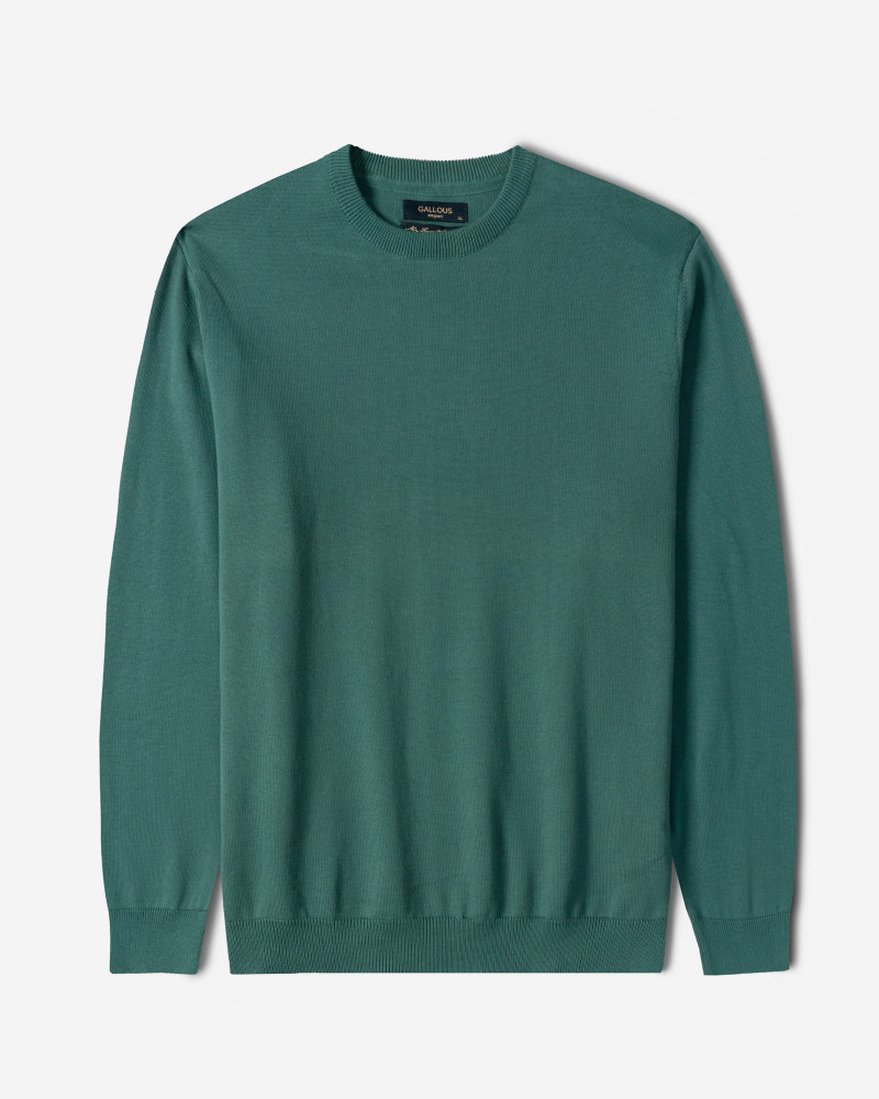 پلیور بافت یقه گرد مردانه سبز 24342179