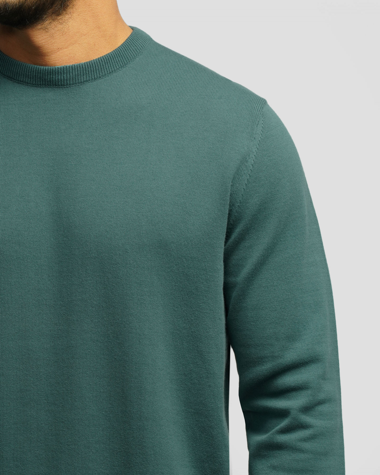 پلیور بافت یقه گرد مردانه سبز 24342179