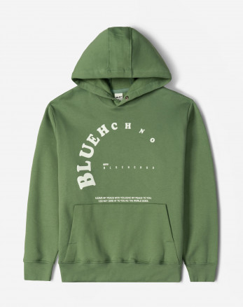 هودی کلاه دار طرح دار مردانه سبز 24371280