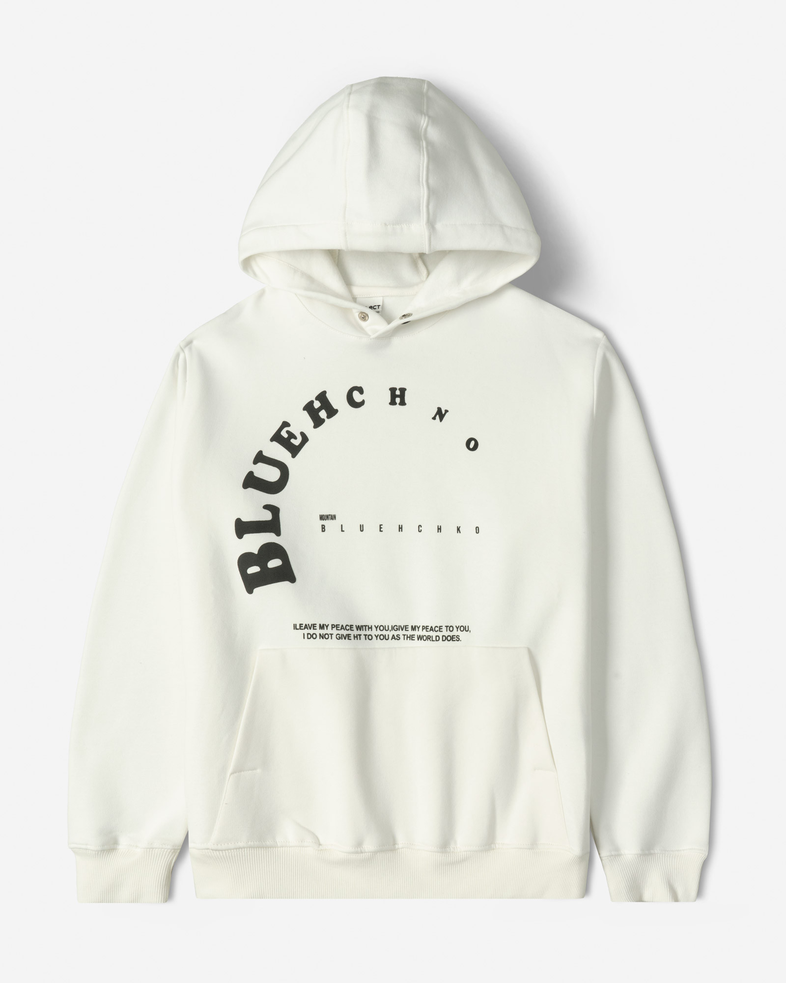 خرید و قیمت هودی کلاه دار طرح دار مردانه سفید 24371280