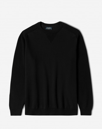 خرید و قیمت پلیور بافت یقه گرد مردانه مشکی 24358135