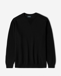 خرید و قیمت پلیور بافت یقه گرد مردانه مشکی 24358135