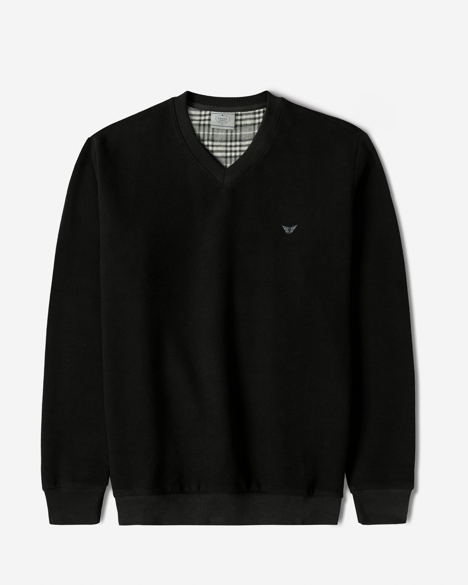 خرید و قیمت پلیور یقه هفت مردانه مشکی 24489106