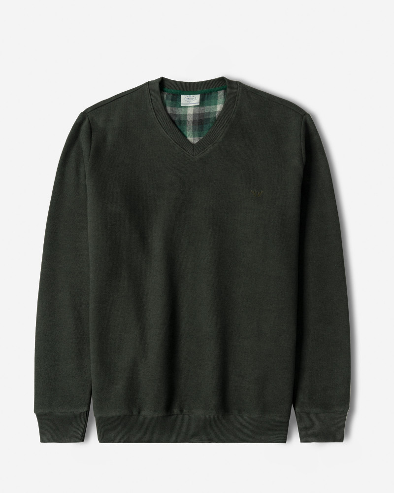 خرید و قیمت پلیور یقه هفت مردانه سبز 24489106