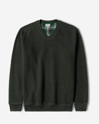 خرید و قیمت پلیور یقه هفت مردانه سبز 24489106