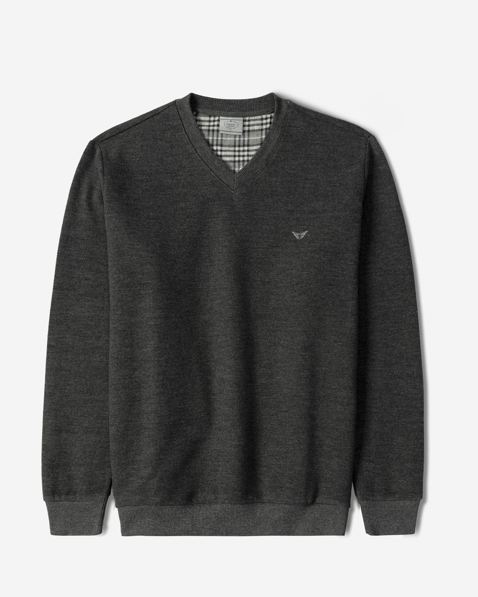 خرید و قیمت پلیور یقه هفت مردانه خاکستری 24489106