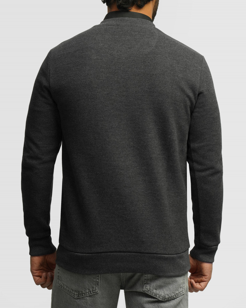 خرید و قیمت پلیور یقه هفت مردانه خاکستری 24489106