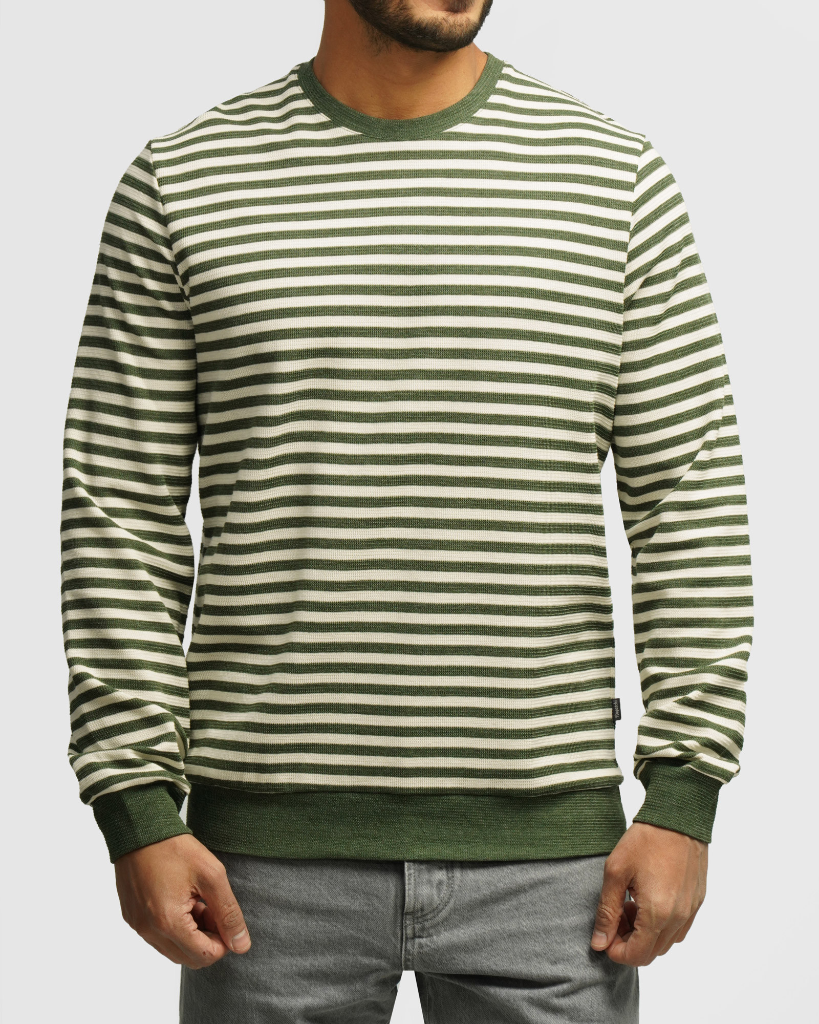 خرید و قیمت تیشرت آستین بلند یقه گرد مردانه سبز 84428149