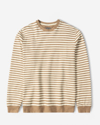 خرید و قیمت تیشرت آستین بلند یقه گرد مردانه قهوه ای 84428149