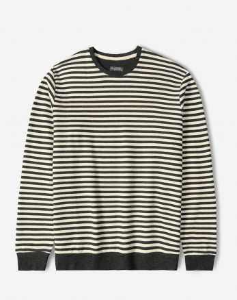 خرید و قیمت تیشرت آستین بلند یقه گرد مردانه ذغالی 84428149