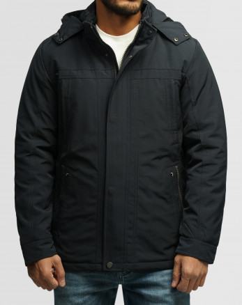 خرید و قیمت کاپشن ضخیم کلاه دار مردانه سرمه ای 24351127