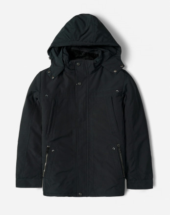 خرید و قیمت کاپشن ضخیم کلاه دار مردانه سرمه ای 24351127