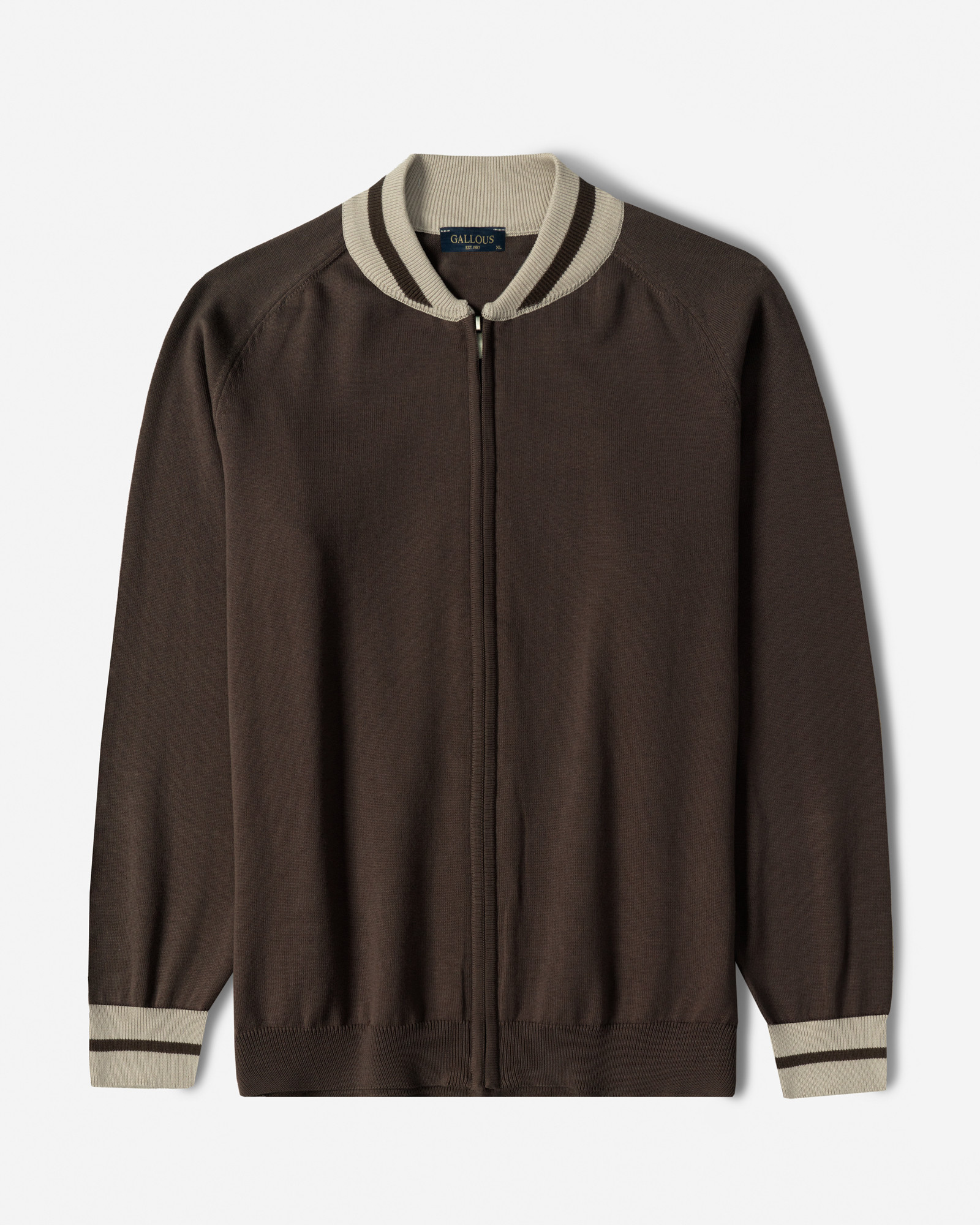 سویشرت بافت مردانه قهوه ای 24376126