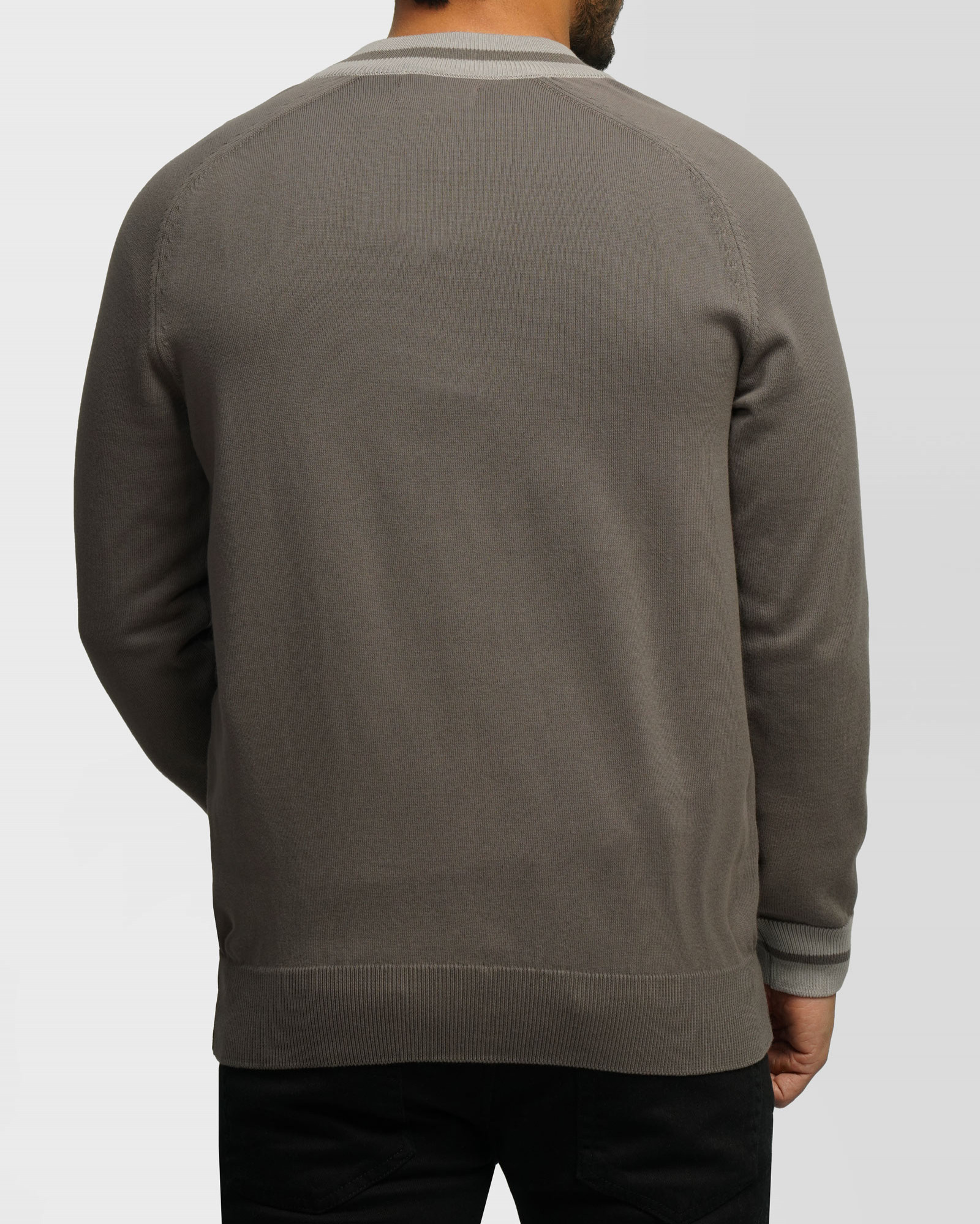 سویشرت بافت مردانه خاکستری 24376126